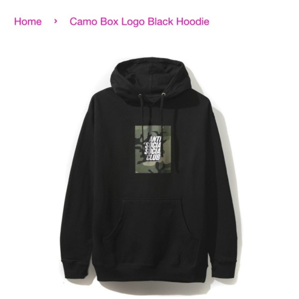 authentic assc hoodie (military box logo)